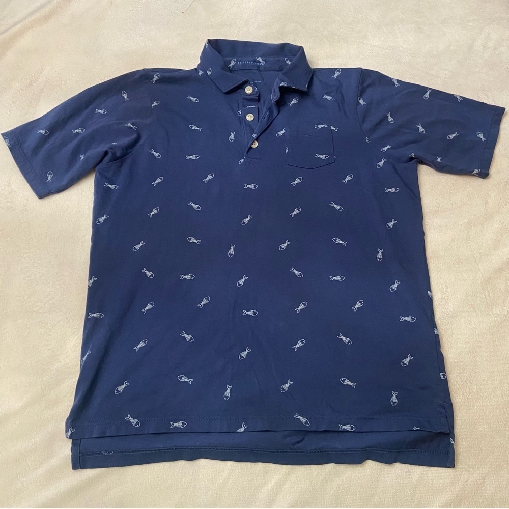 B. Draddy kids fish pattern polo shirt 3638